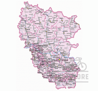 Карта "Луганская область"